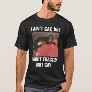 Jag är inte gay, men jag är inte precis gay cat-me t shirt