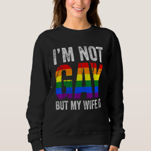 Jag är inte Gay, men min Gay-fru är LGBT Ally Prid T Shirt