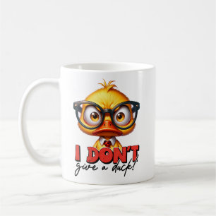 Jag är inte Ge a Anka Character Sarcasm Kaffemugg
