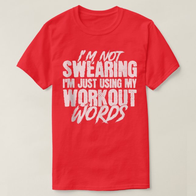Jag är inte glad att jag bara använder Ord F T Shirt (Design framsida)