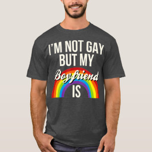 Jag är inte glad, men min pojkvän är glad Gende T Shirt