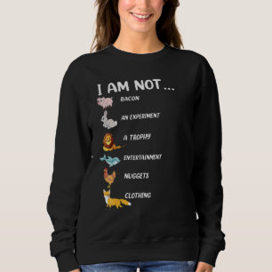 Jag är inte Gris-kanin Lejon Dolphin Chicken Fox V T Shirt