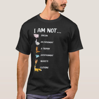 Jag är inte griskanin lejon delfin kyckling räv t shirt