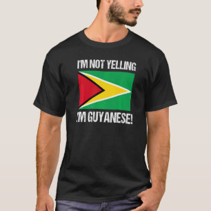Jag är inte Guyanese Internationell Flagga Gu T Shirt