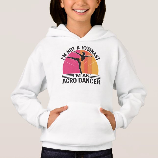 Jag är inte Gymnast. Jag är en Acro Dancer-gåva T Shirt (Framsida)