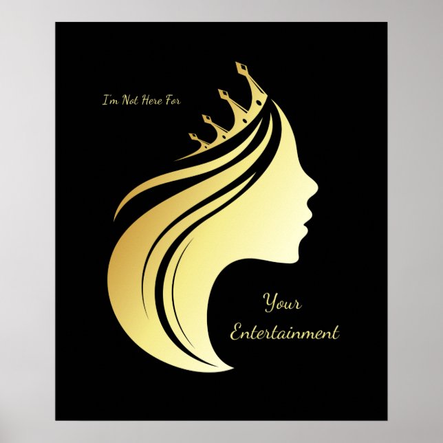 Jag är inte här för din underhållning - Badass-off Poster (Framsidan)