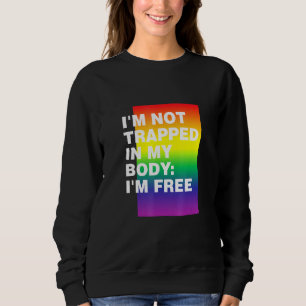 Jag är inte insvälld i mitt kropps Lgbtq Pride Pri T Shirt