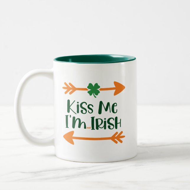 Jag är inte Irish Funny Paddy's Drinking Mugg (Vänster)