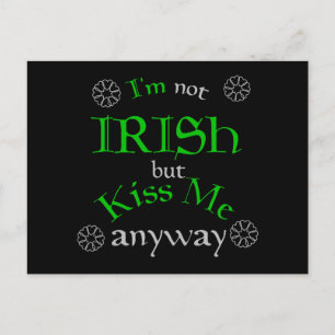 Jag är inte irländare men Kiss Me ändå Vykort