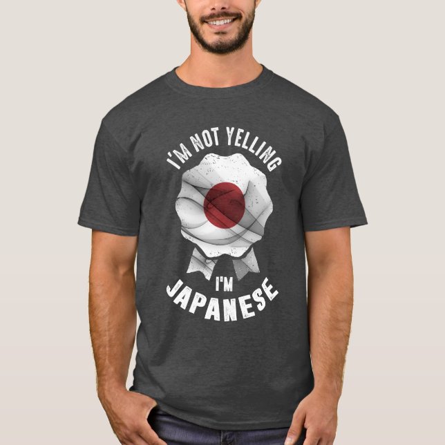 Jag är inte japansk. t shirt (Framsida)