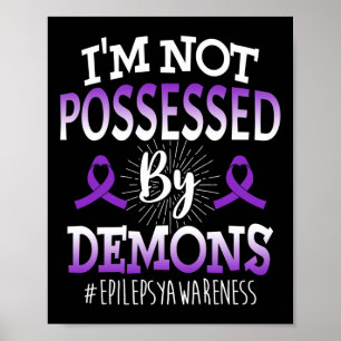 Jag är inte känd medvetenhet om epilepsi cancer poster