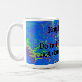 Jag är inte klar! kaffemugg