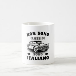 Jag är inte klassisk, jag är italienare: Sono Ital Kaffemugg