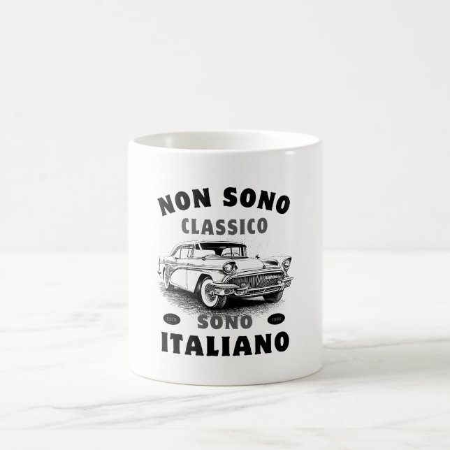 Jag är inte klassisk, jag är italienare: Sono Ital Kaffemugg (Center)
