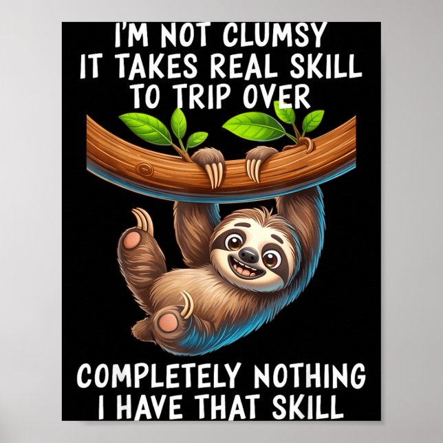 Jag är inte klumpig Det krävs verklig skicklighet  Poster (Framsidan)