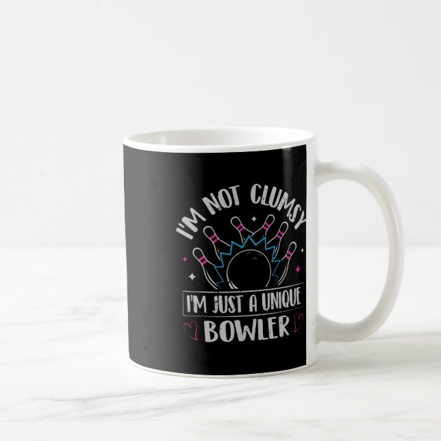 Jag är inte klumpig - jag är bara en unik Bowlarea Kaffemugg (Höger)