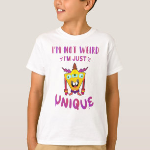Jag är inte konstig att jag bara är unik t shirt