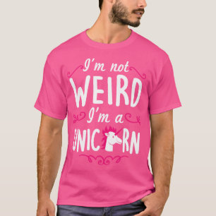 Jag är inte konstig Im a unicorn white T Shirt