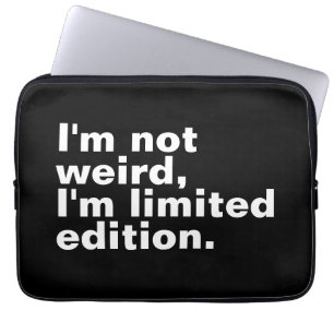Jag är inte konstig I's begränsad Edition unik lus Laptop Fodral