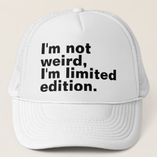 Jag är inte konstig I's begränsad edition unique Keps