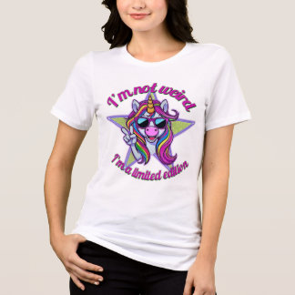 Jag är inte konstig jag är en unik enhörning Desi T Shirt
