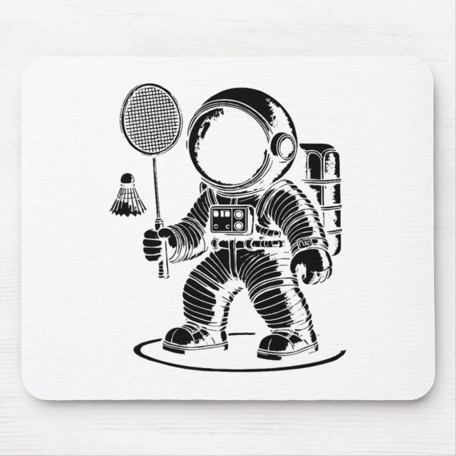 Jag är inte Kort, jag är en badminton-spelare. Musmatta (Framsidan)