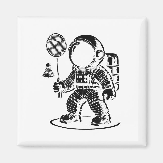 Jag är inte kort jag är en badmintonspelare racket magnet (Framsidan)