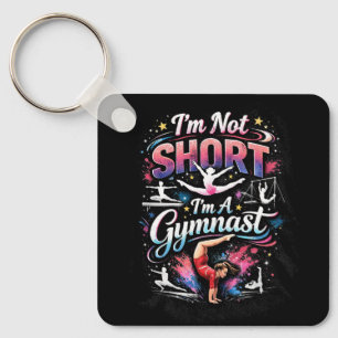 Jag är inte kort, jag är en gymnast nyckelring