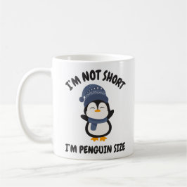 Jag är inte Kort, jag är Penguin Storlek Kaffemugg