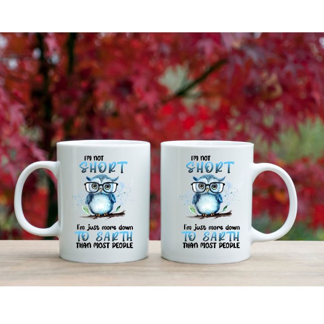 "Jag är inte kort" Kaffe mugg (Skapare uppladdad)