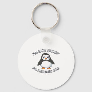 Jag är inte Kort Penguin Storlekare Nyckelring