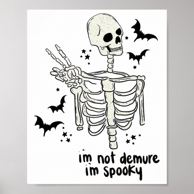 Jag är inte kräsen att jag är Spooky Poster (Framsidan)