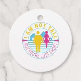 Jag är inte lång, men du är bara kort gåvor etiketter