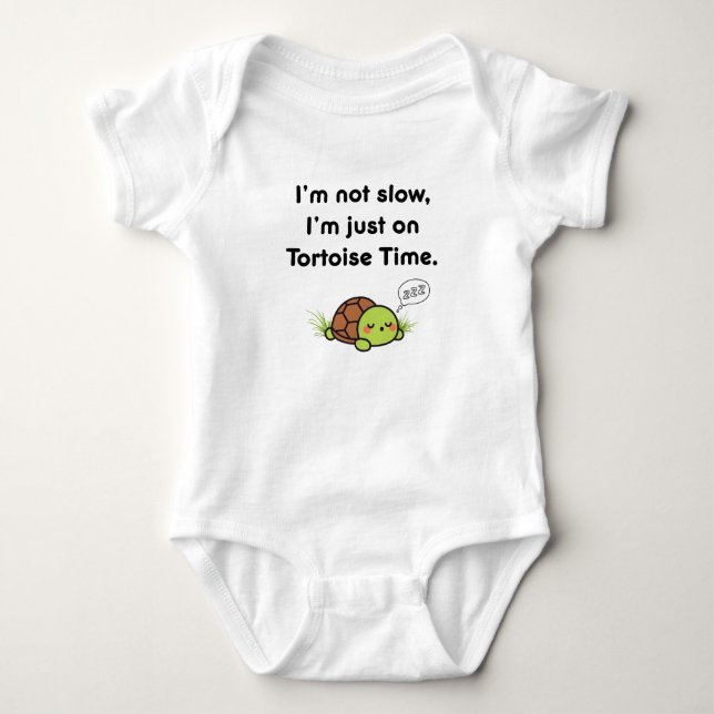 Jag är inte långsam, jag är bara på Sköldpaddstid  T Shirt (Framsida)