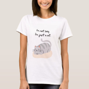 Jag är inte lat, jag är bara en T-shirt för katt