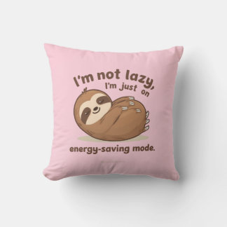 Jag är inte lat, jag är bara på energisparläge Kud Kudde