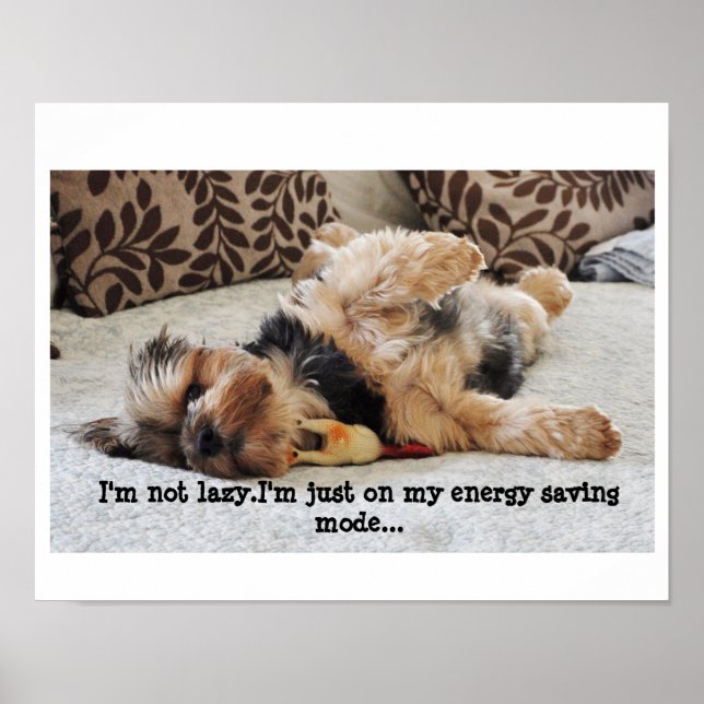 "Jag är inte lat" Poster (Framsidan)