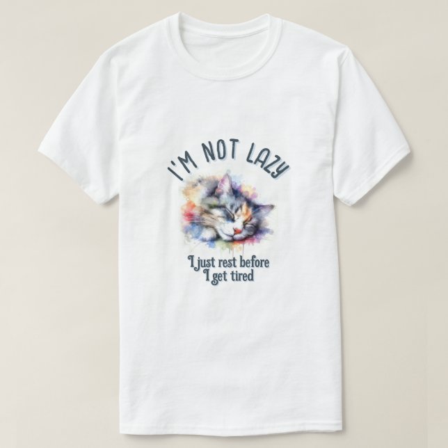 Jag är inte lat t shirt (Design framsida)