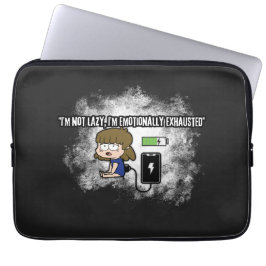 Jag är inte Lazy, jag är uppriktigt utmattad - Lus Laptop Fodral