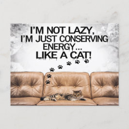 Jag är inte Lazy Vykort