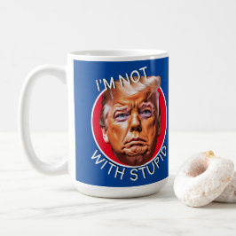 Jag är inte med dumma Trump Kaffemugg