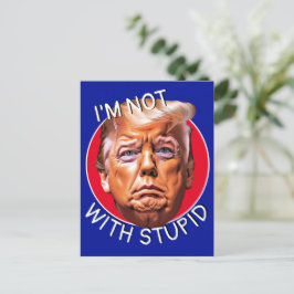 Jag är inte med en häftig trump vykort