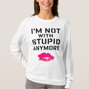 Jag är inte med häpnadsväckande längre t shirt