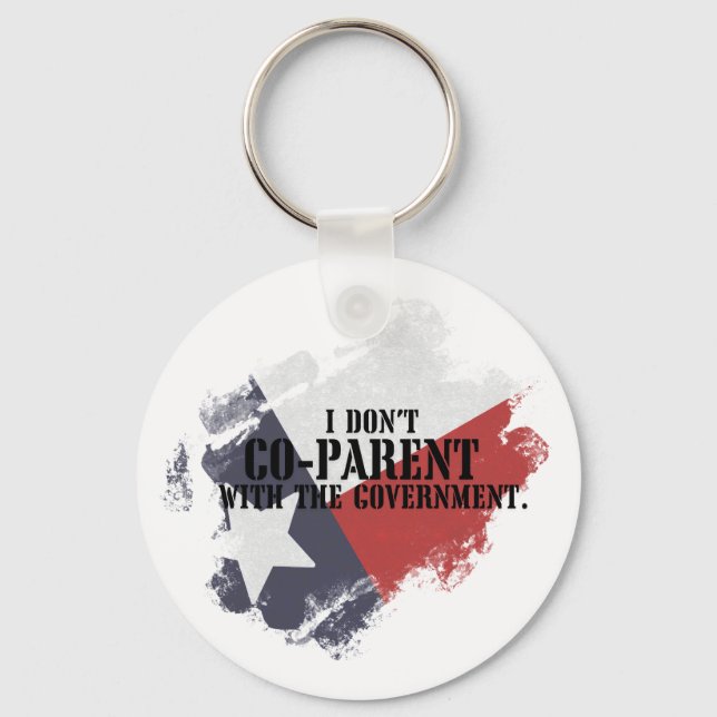 Jag är inte medförälder med regeringen - nyckelked nyckelring (Framsida)