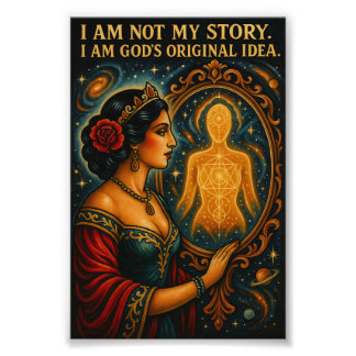 JAG ÄR INTE MIN STORLEK, JAG ÄR GODS URSPRUNGLIGA  FOTOTRYCK