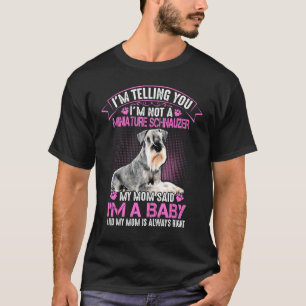 Jag är inte minister Schnauzer Min Mamma sa att Im T Shirt