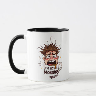 "Jag är inte morgonmänniska" (man) Mugg