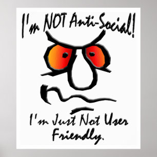 Jag är inte mot Social (1) Poster
