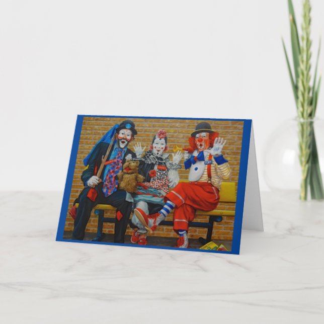 Jag är inte nära Clown Valentines dag Helgkort (Framsida)