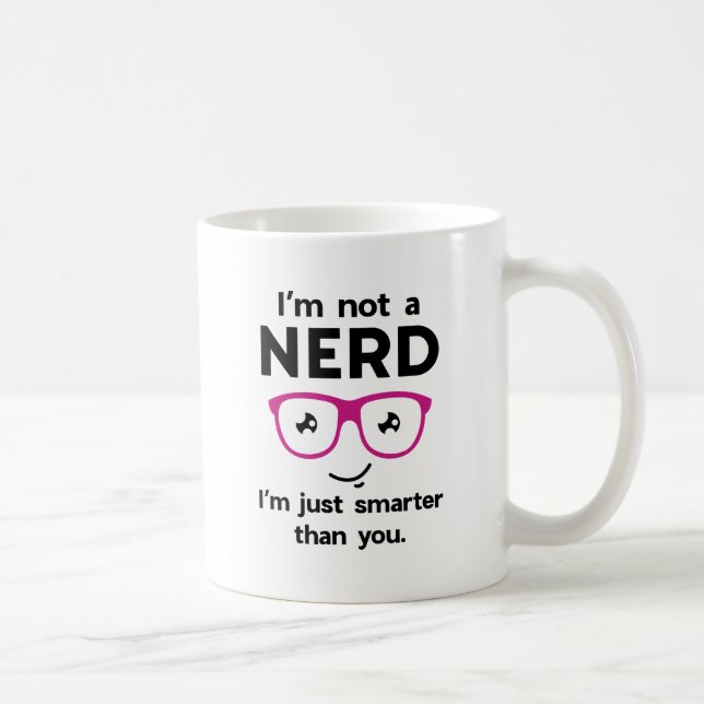 Jag är inte Nerd Kaffemugg (Höger)